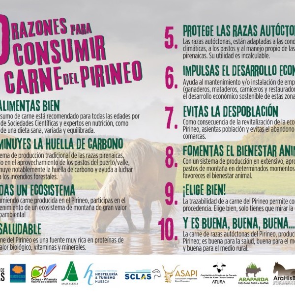 10 razones para consumir carne del Pirineo