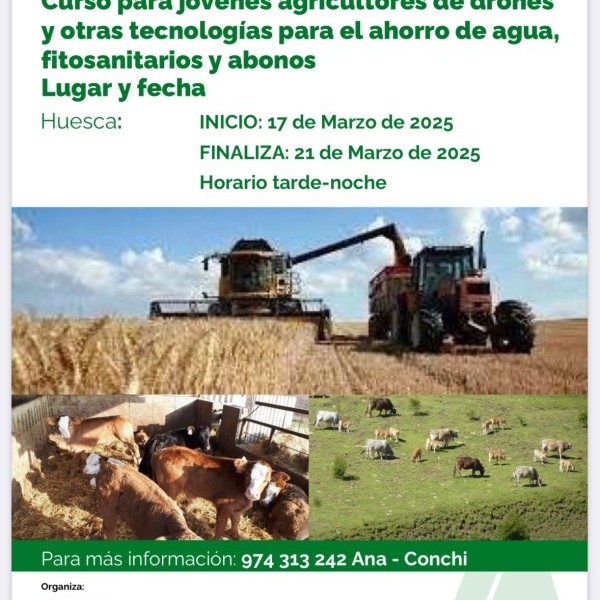 Curso para jóvenes agricultores de drones